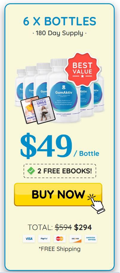GumAktiv 6 bottle$49